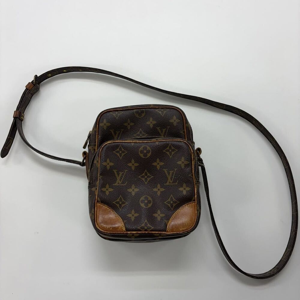 Louis Vuitton Monogram Amazon Clutch Bag Pouch Brown